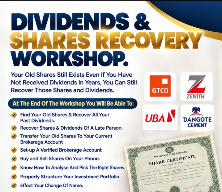 Dividend and Shares Recovering Workshop