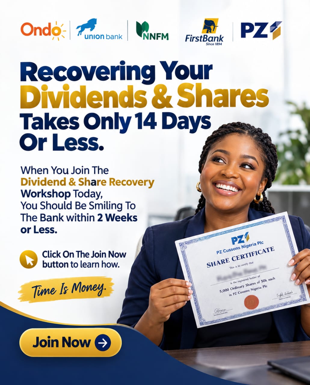 Dividend and Shares Recovery Workshop details